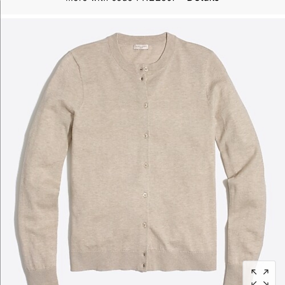 J. Crew cotton caryn cardigan sweater